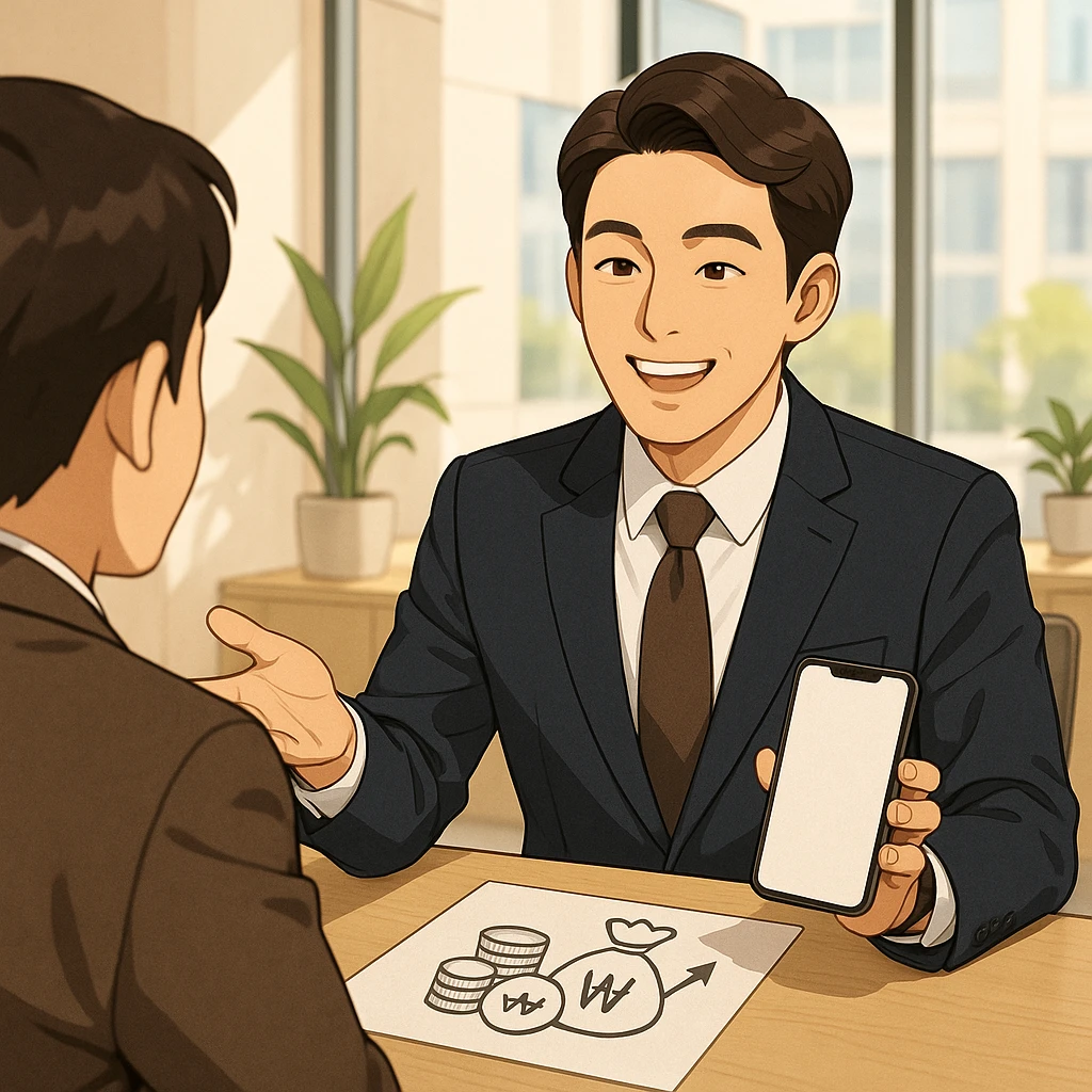 영천 휴대폰자금마련 폰테크 상담 이미지